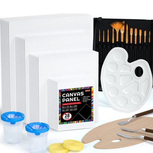 Nei Uchifanira Kusarudza Art Supplies Canvas Painting Board ine Coloring Yenyu Yekugadzira Projects