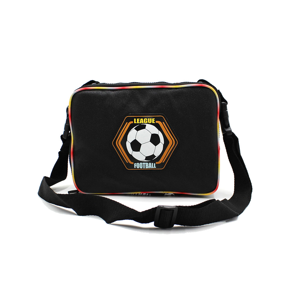 Black Football Cartoon Vana Lunch Bag