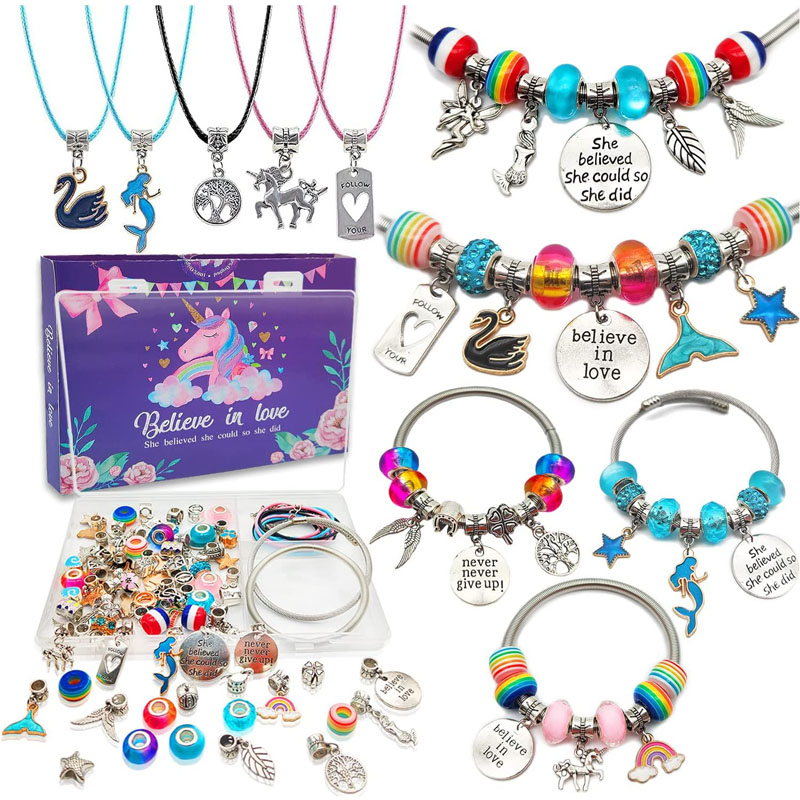 Charm Bracelet Kugadzira Kit Vana DIY Art Crafts