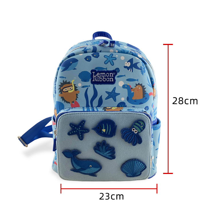 Hot Kutengesa PU Leather Student Schoolbag