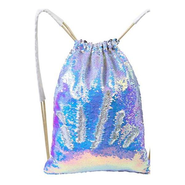 Sequin Drawstring Bag