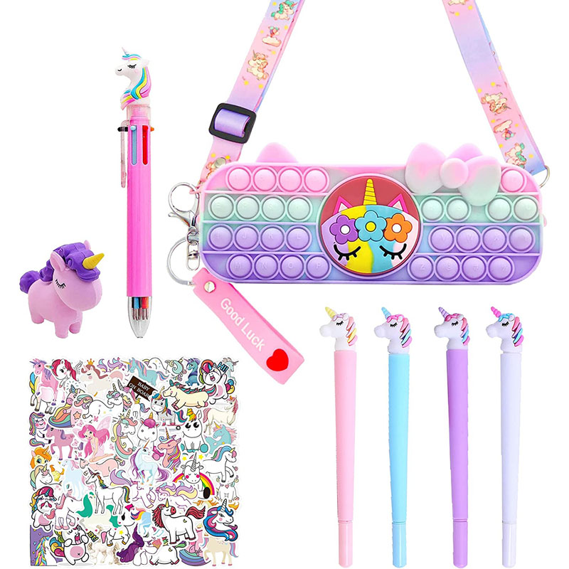 Unicorn Penzura Nyaya Unicorn Stationary Seti yeVasikana